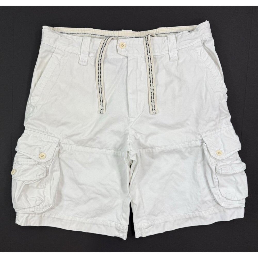 Polo Ralph Lauren Cargo Shorts Mens Sz 34 Military Paratrooper Drawstring White